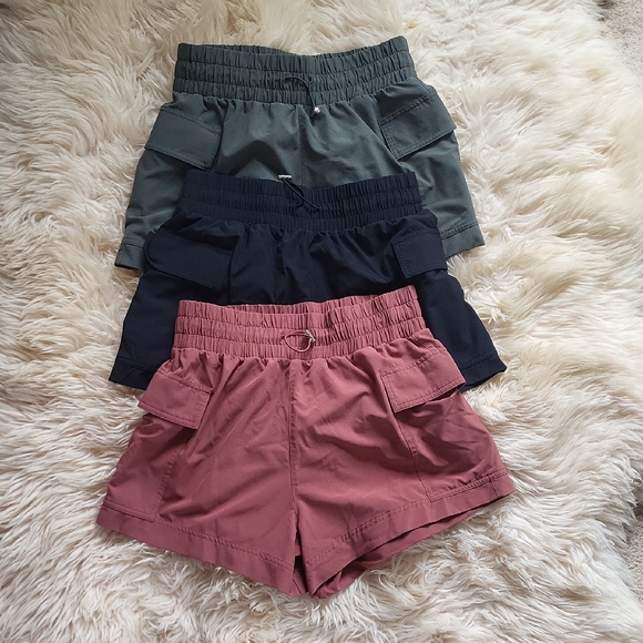 Abercrombie & Fitch Women's Athletic Shorts - Green, Black, Pink - Picture 1 of 7